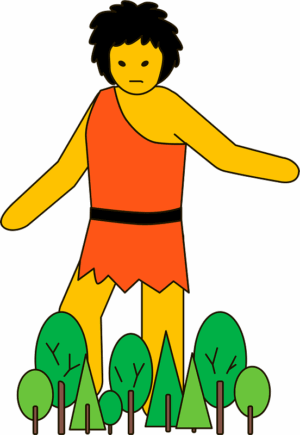 giant-clipart-a-cartoon-character-in-red-shirt-and-shorts
