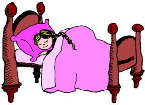 girl-sleeping-clipart-a-girl-sleeping-in-bed-with-her-head-on-the-pillow