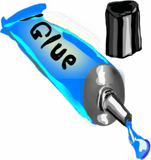glue-clipart-a-blue-and-yellow-bottle-with-cap