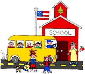 go-to-school-clipart-a-school-bus-with-children-and-building