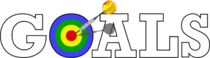 goals-clipart-the-word-goals-with-a-dart-hitting-target