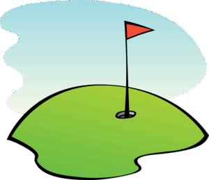 golf-club-clipart-a-golf-ball-and-flag-on-green