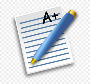 good-grades-clipart-a-blue-pen-and-paper-clipart