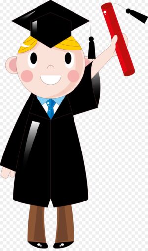graduate-clipart-a-graduate-holding-diploma-and