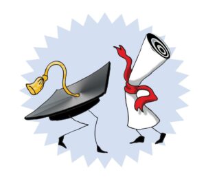 graduation-girl-clipart-a-cartoon-of-man-and-woman-running