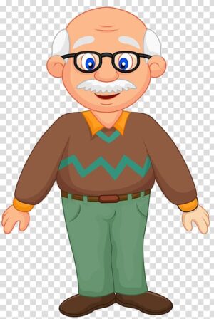 grandpa-clipart-an-old-man-with-glasses-and-a-sweater-cartoon-character-transparent-background
