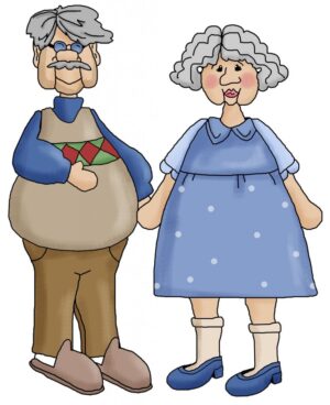 grandparents-clipart-an-elderly-couple-holding-hands