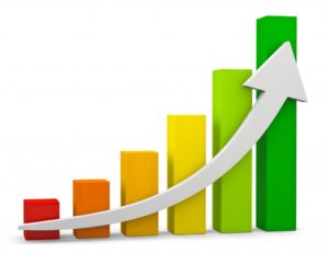 graph-clipart-a-3d-arrow-rising-up-from-bar-chart