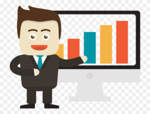 graph-clipart-a-man-in-suit-pointing-at-bar-chart