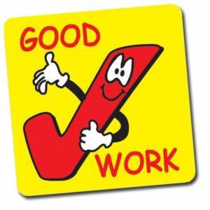 great-job-clipart-a-red-and-yellow-coaster-with-cartoon-character-on-it