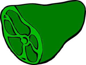 green-eggs-and-ham-clipart-a-green-leaf-with-black-background