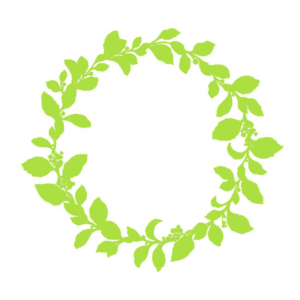 greenery-clipart-a-green-wreath-with-leaves