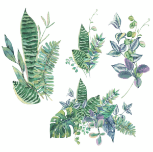 greenery-clipart-watercolor-tropical-leaves-clipart