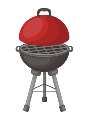 grill-clipart-a-barbecue-grill-with-red-cover