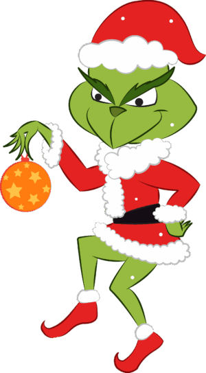 grinch-clipart-free-a-cartoon-character-in-santa-claus-outfit