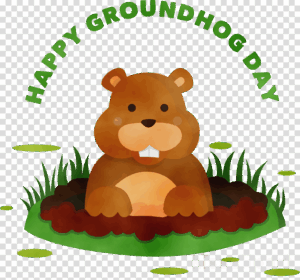 groundhog-day-clipart-a-brown-bear-sitting-in-the-grass
