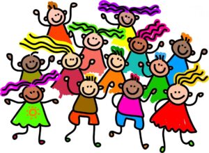group-clipart-a-group-of-children-with-their-hands-up