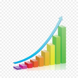 growth-clipart-a-colorful-bar-chart-with-blue-arrow