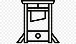 guillotine-clipart-a-black-and-white-icon-of-ladder