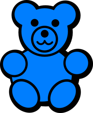 gummy-bear-clipart-a-blue-teddy-bear-sitting-on-black-background