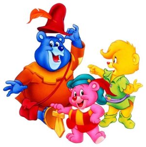 gummy-bear-clipart-a-group-of-cartoon-characters-are-running-together