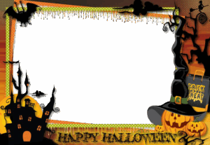 halloween-border-clipart-a-halloween-photo-frame-with-black-background-and-pumpkin-ghost-cat