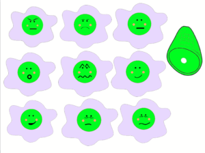ham-clipart-a-green-and-white-flower-with-sad-face
