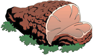 ham-clipart-a-piece-of-meat-with-on-it