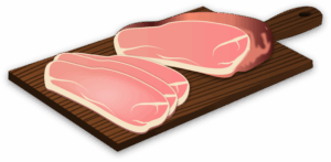 ham-clipart-two-raw-porks-on-a-cutting-board