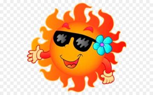 happiness-clipart-a-cartoon-sun-with-sunglasses-and-bow-on-his-head-hd-png