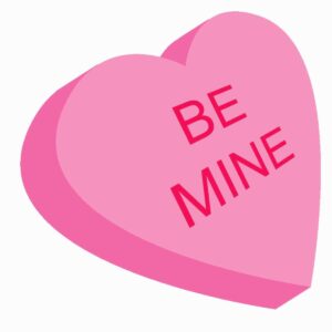happy-valentines-day-clipart-a-pink-heart-with-the-words-be-mine