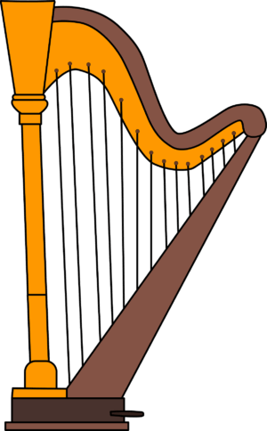 harp-clipart-a-golden-harp-with-long-neck-and