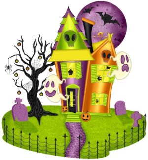haunted-house-clipart-a-halloween-house-with-tree-and-bats