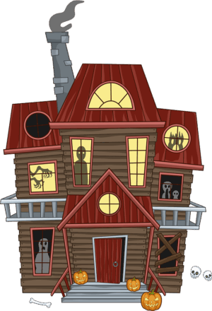 haunted-house-clipart-a-house-with-chimney-and-on-the-roof