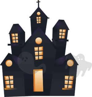 haunted-house-clipart-a-house-with-ghosts-and-flying-around-it