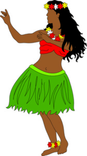 hawaiian-clipart-a-girl-in-green-skirt-and-red-top