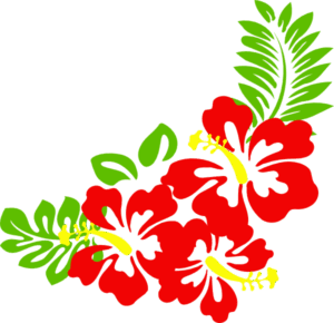 hawaiian-flower-clipart-2-a-red-hina-flower-with-green-leaves
