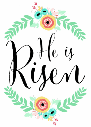 he-is-risen-clipart-the-word-hello-is-risen-surrounded-by-a-wreath-of-flowers