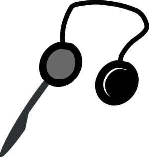 headphone-clipart-a-black-and-white-image-of-moon-microphone