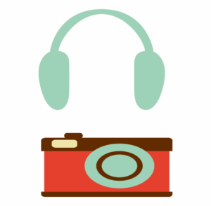 headphone-clipart-a-camera-with-headphones-on-it