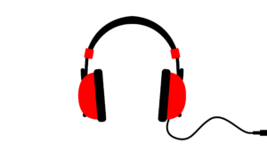 headphone-clipart-a-red-headphone-with-black-background
