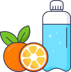 healthy-clipart-a-bottle-of-water-and-an-orange