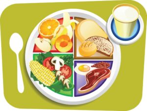 healthy-food-clipart-a-plate-with-food-and-glass-of-milk