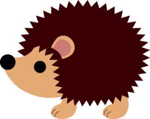 hedgehog-clipart-a-hedge-with-red-mane-on-its-back