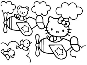 hello-kitty-clipart-black-and-white-a-drawing-of-hello-kitty-and-her-friends