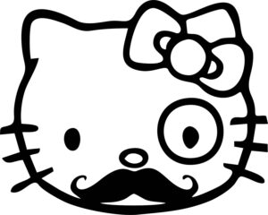 hello-kitty-clipart-black-and-white-hello-kitty-coloring-pages-three