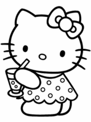 hello-kitty-clipart-black-and-white-hello-kitty-coloring-pages-two