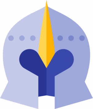 helmet-clipart-a-blue-and-yellow-logo-with-star