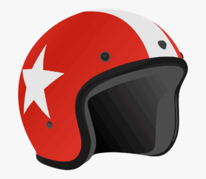 helmet-clipart-a-red-helmet-with-star-on-it