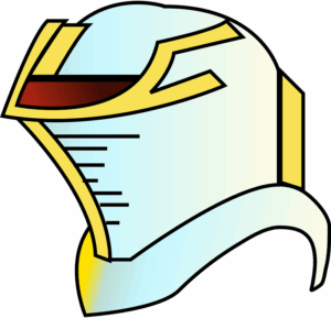 helmet-clipart-a-yellow-and-white-helmet-with-red-eye